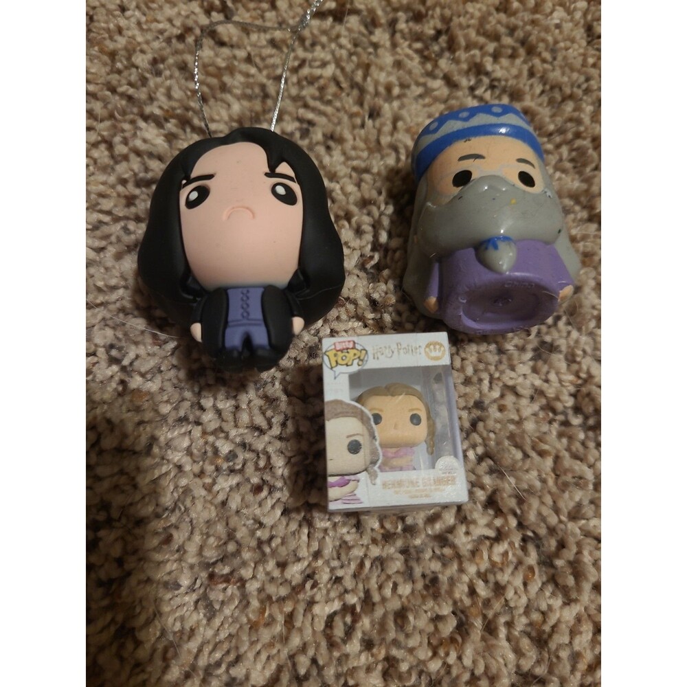 Lot Of 3 Harry Potter Characters: Keychain, Squishy Toy, Tiny Funko Pop!
